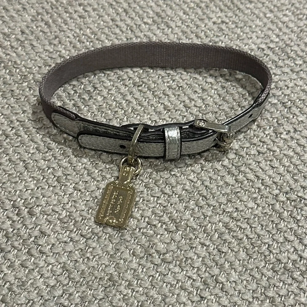 Henri Bendel Silver Dog Collar